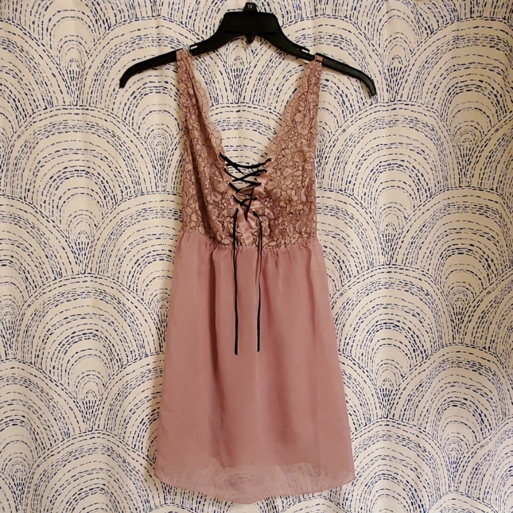 Pink Cacique Babydoll Lingerie